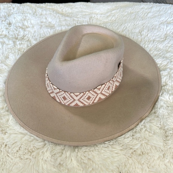 Olive & pique Accessories - OLIVE & PIQUE WOOL FELT TRIBAL BAND HAT